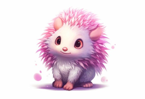 Adorable Hedgehog Kawaii Wall Art: Perfect for Crafters