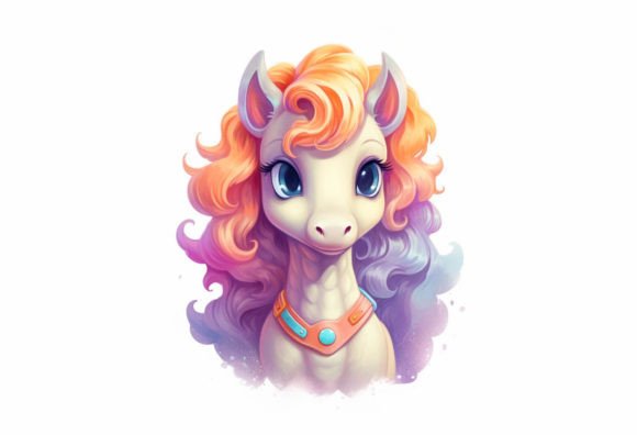 Charming Horse Kawaii Animal: Your Next Favorite Design Asset