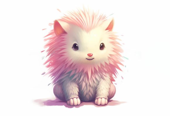 Charming Porcupine Kawaii Animal: Your Next Favorite Design Asset
