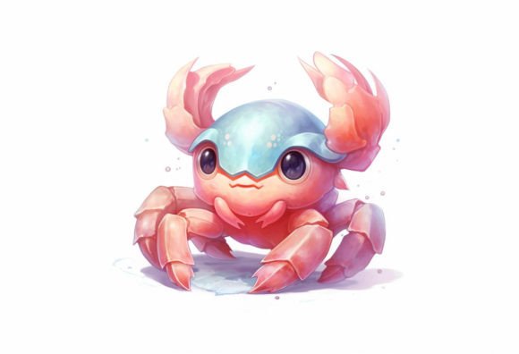 Crab Kawaii Animal: Adorable Design for Every Project