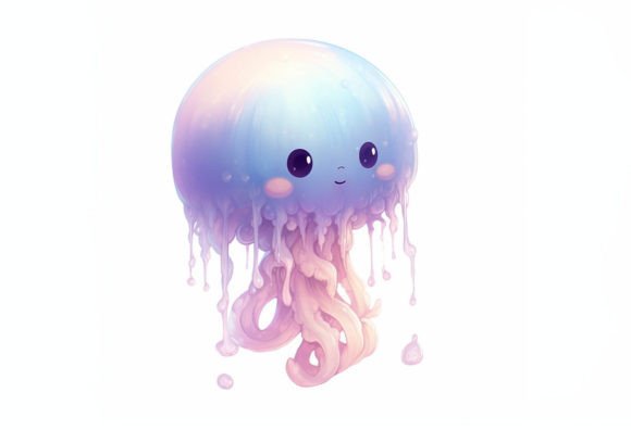 Jellyfish Kawaii Animal: A Dive into Playful Digital Art