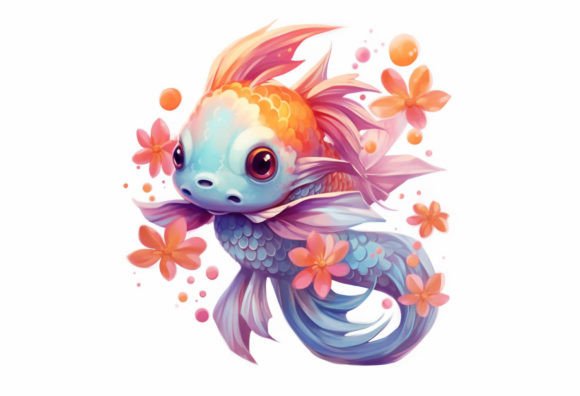 Koi Kawaii Animal: A Splash of Charm for Creative Projects