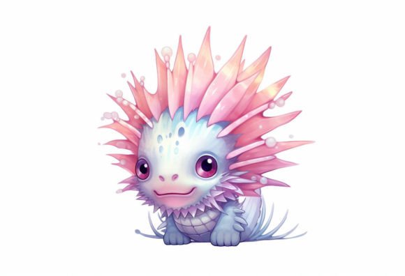 Lionfish Kawaii Animal: A Splash of Vibrant Digital Art