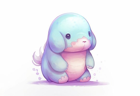 Manatee Kawaii Animal: A Charming Asset for Your Creative Toolkit