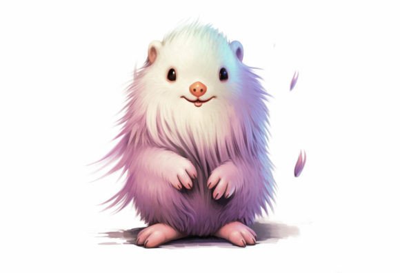 Mole Kawaii Animal: Infusing Cozy Charm into Modern Digital Art