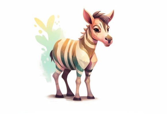 Okapi Kawaii Animal: A Playful Addition to Your Digital Toolkit