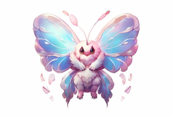 Silkmoth Kawaii Animal: A Design Asset for Gentle Branding