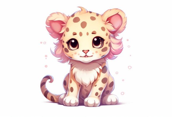 The Irresistible Charm of Leopard Kawaii Animal Art