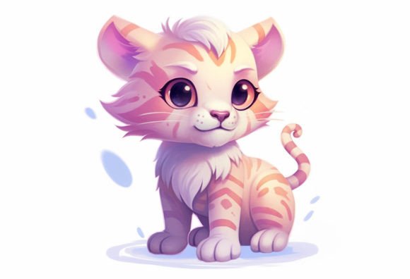 Tiger Kawaii Animal: A Roar of Adorable in Your Digital Art Toolkit