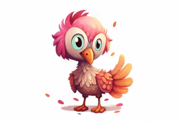 Turkey Kawaii Animal: Your Go-To Digital Art for Adorable Projects