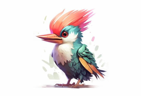 Woodpecker Kawaii Animal: A Digital Asset for Modern Creators